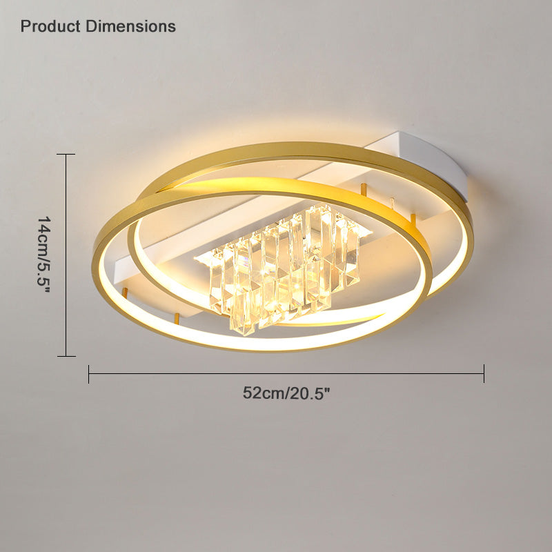 Diff Crystal Square/Circular LED Ceiling Light-DF1071