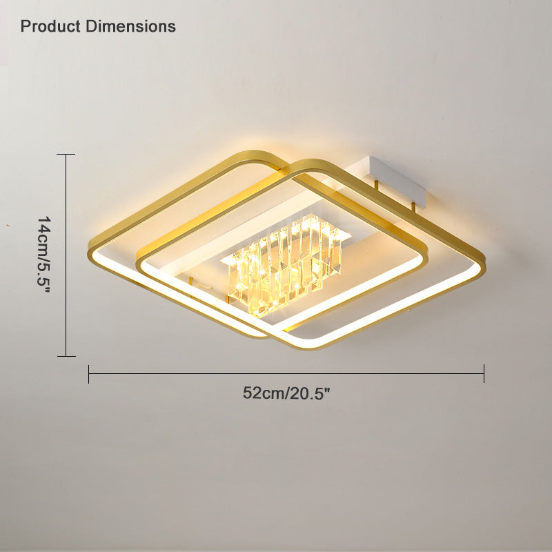 Diff Crystal Square/Circular LED Ceiling Light-DF1071
