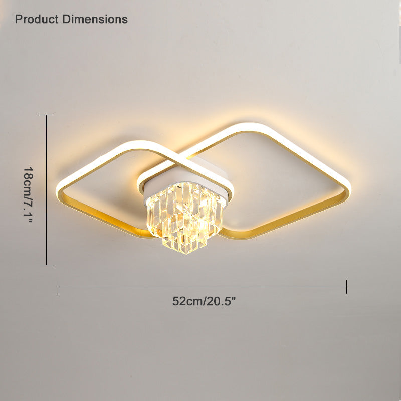 Diff Crystal Geometric LED Ceiling Light-DF1069