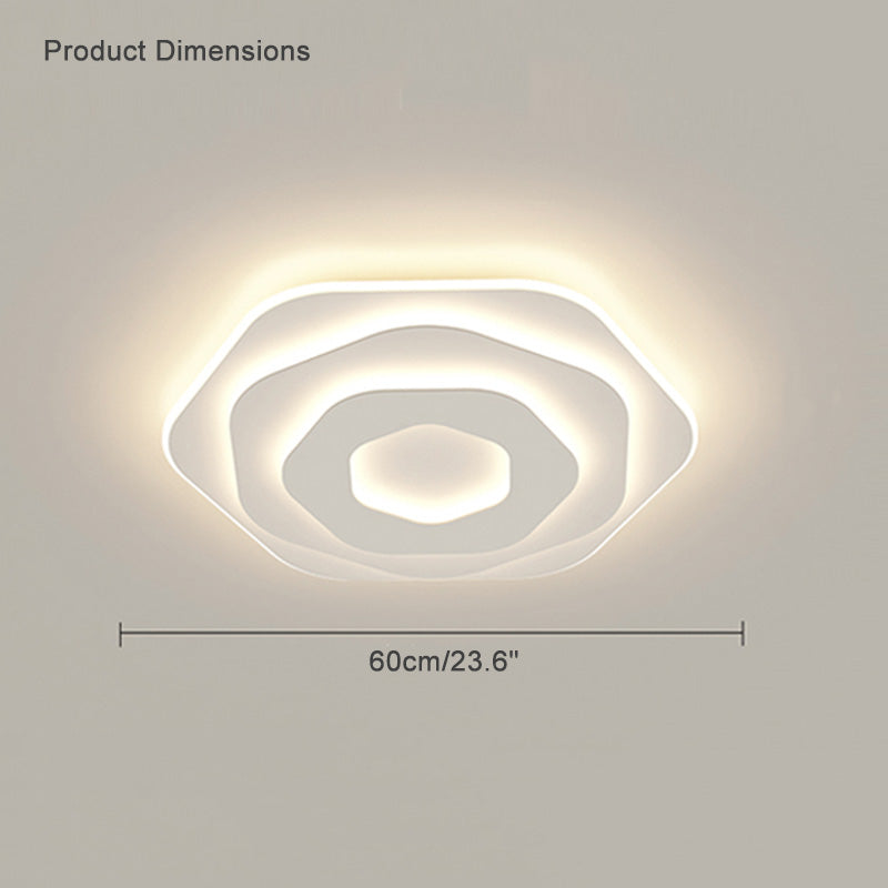 Diff Hexagon Flush Mount Ceiling Light-DF1041