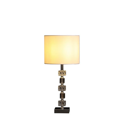 19.75" In Jules Solid Prism Crystal Cubes Orb Table Lamp