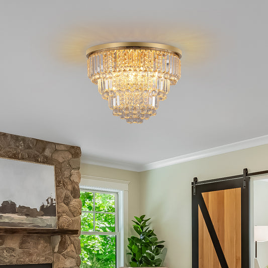 Large gold luxury modern style crystal lights-DG2019