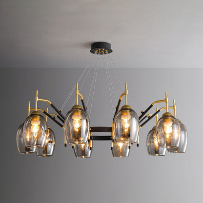 Diff Glass Bell Chandelier-DF2260