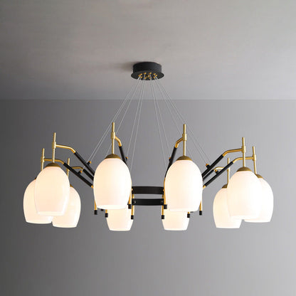 Diff Glass Bell Chandelier-DF2260