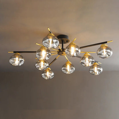 Diff Blown Glass Globe Chandelier-DF2261