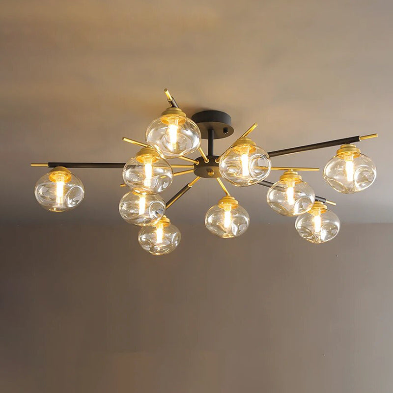 Diff Blown Glass Globe Chandelier-DF2261