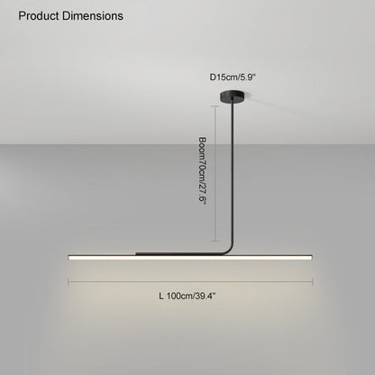 Diff Off Center Tube Linear Pendant Light-DF2029