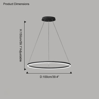 Diff Ring Pendant Light-DF2030