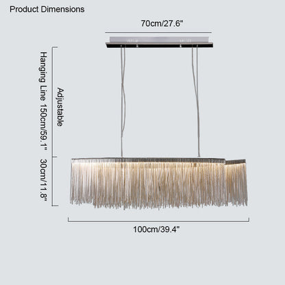 Diff Tassel Round/Linear Chandelier-DF2062