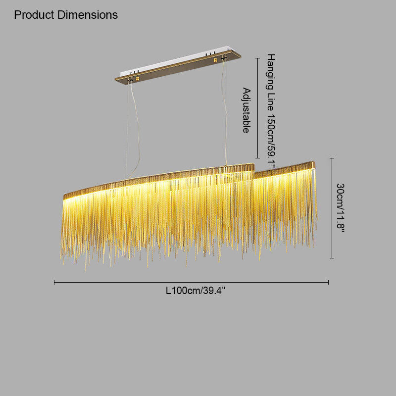 Diff Tassel Round/Linear Chandelier-DF2062