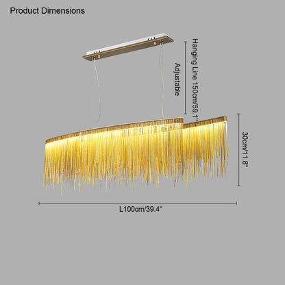 Diff Tassel Round/Linear Chandelier-DF2062