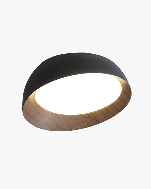 Diff Wood Grain Asymmetrical Flush Mount Ceiling Light-DF1016