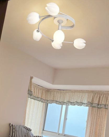 Diff Fancy Magnolia Flower Ceiling Light-DF1045