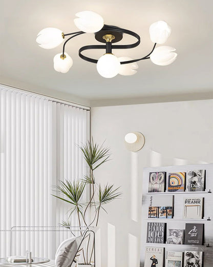 Diff Fancy Magnolia Flower Ceiling Light-DF1045