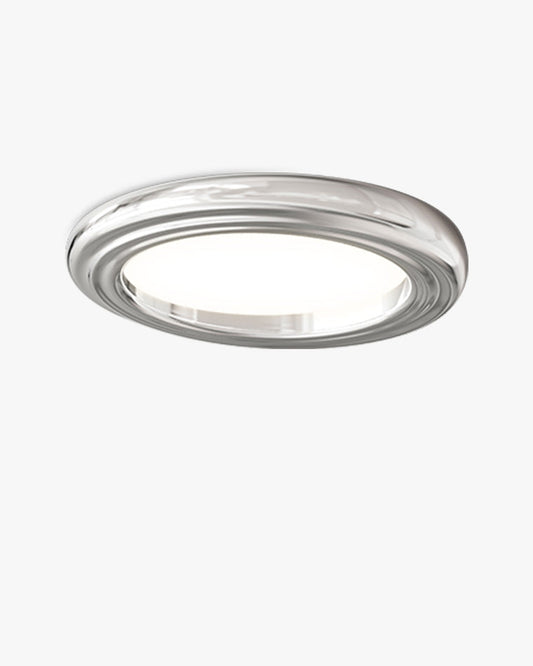 Diff Dimmable Round Flat Chrome Ceiling Light-DF1064