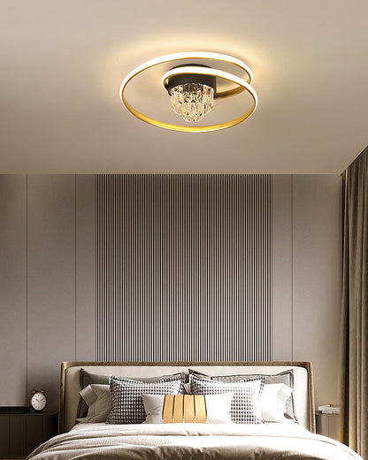 Diff Swirl Led Crystal Ceiling Light-DF1068