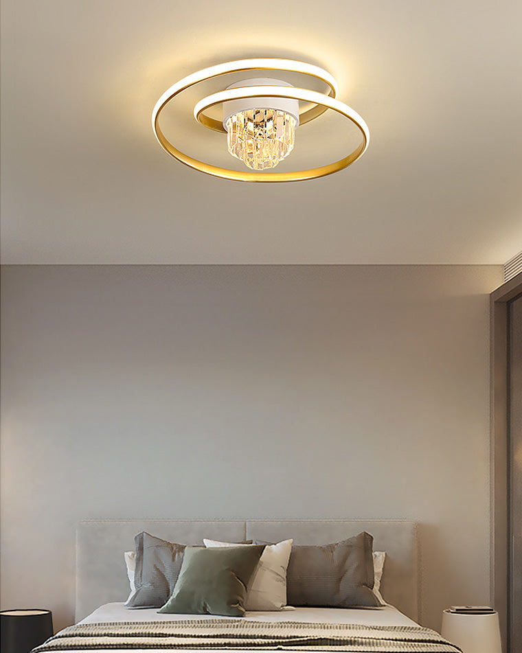 Diff Swirl Led Crystal Ceiling Light-DF1068