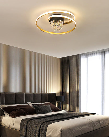 Diff Swirl Led Crystal Ceiling Light-DF1068