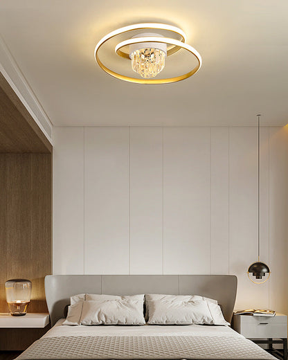 Diff Swirl Led Crystal Ceiling Light-DF1068