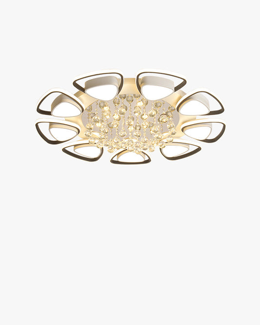 Diff Big Flower Crystal Flush Mount Ceiling Light-DF1075