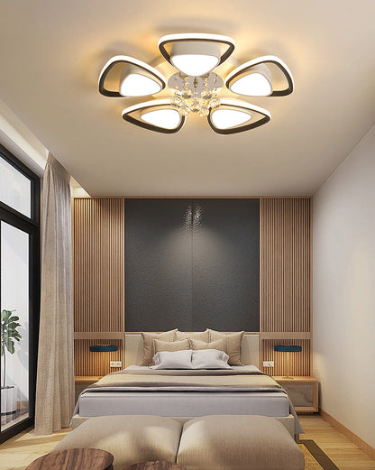 Diff Big Flower Crystal Flush Mount Ceiling Light-DF1075