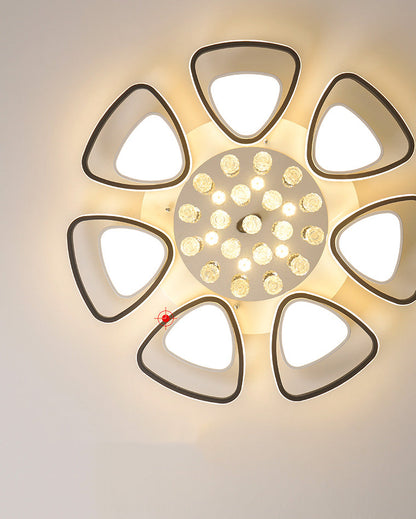 Diff Big Flower Crystal Flush Mount Ceiling Light-DF1075
