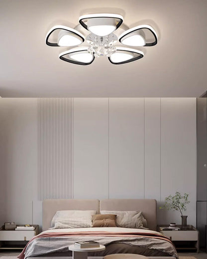 Diff Big Flower Crystal Flush Mount Ceiling Light-DF1075