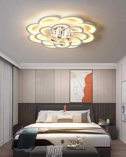 Diff Big Flower Crystal Ceiling Light-DF1078