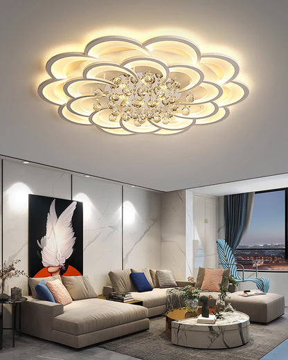 Diff Big Flower Crystal Ceiling Light-DF1078