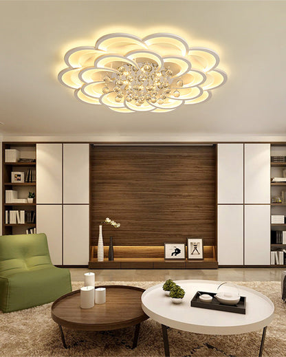 Diff Big Flower Crystal Ceiling Light-DF1078