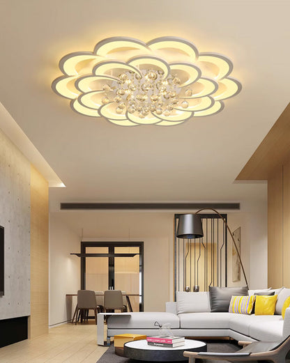 Diff Big Flower Crystal Ceiling Light-DF1078