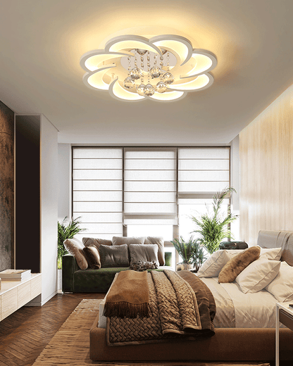 Diff Big Flower Crystal Ceiling Light-DF1078