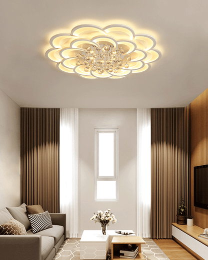 Diff Big Flower Crystal Ceiling Light-DF1078