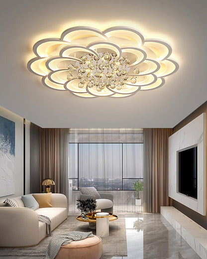 Diff Big Flower Crystal Ceiling Light-DF1078