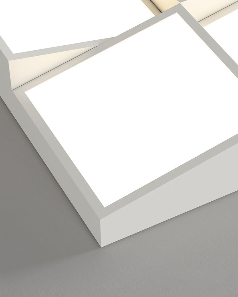 Diff Square/Scalloped Flush Mount Ceiling Light-DF1079