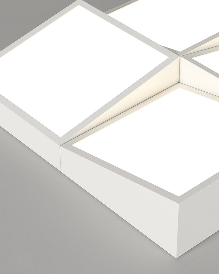 Diff Square/Scalloped Flush Mount Ceiling Light-DF1079