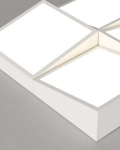 Diff Square/Scalloped Flush Mount Ceiling Light-DF1079