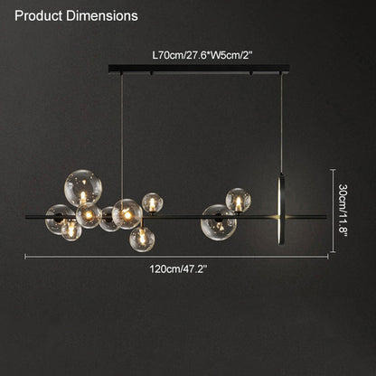 Diff Linear Glass Bubble Chandelier-DF2040