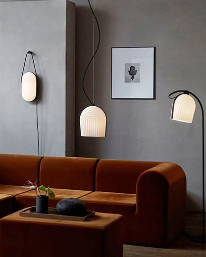 Diff Pleated Arc Floor Lamp for Reading-DF7033