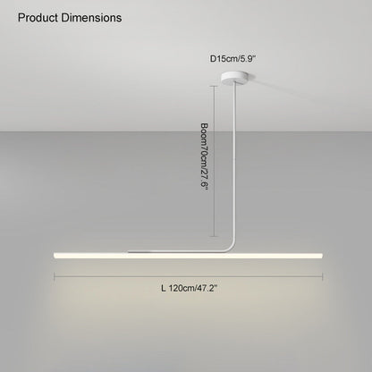 Diff Off Center Tube Linear Pendant Light-DF2029