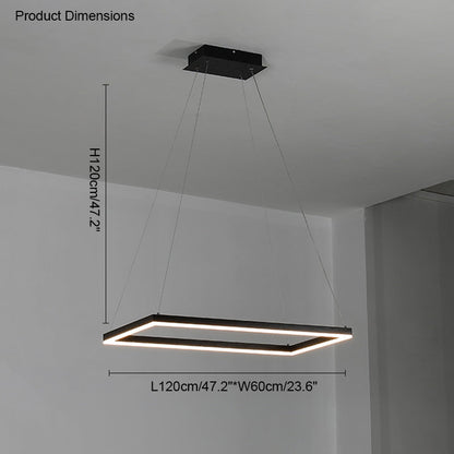 Diff Tiered Rectangular Chandelier-DF2120