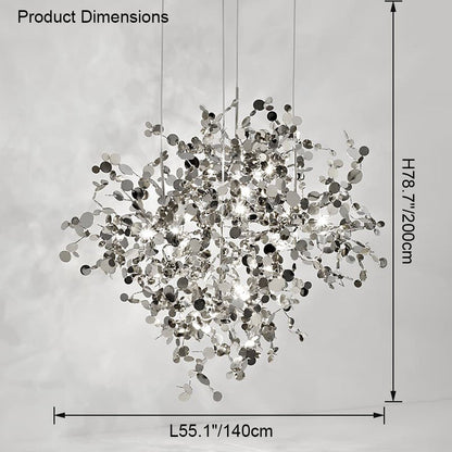 Diff Argent/Gold Cloud Multi Pendant Chandelier-DF2042