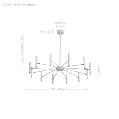Diff Adjustable Candelabra Chandelier-DF2038