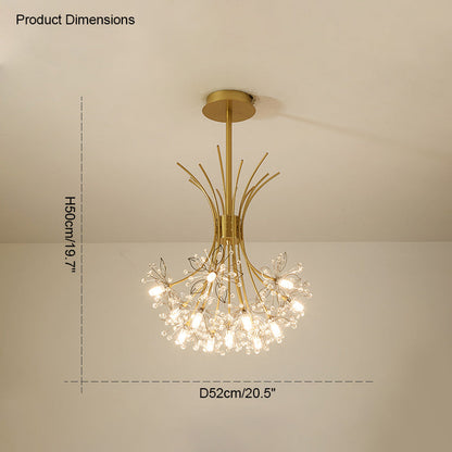 Diff Gypsophila Bouquet Crystal Flower Chandelier-DF2077