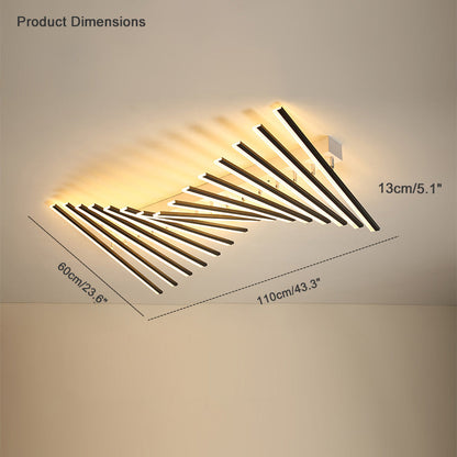 Diff Dimmable Custom Square Bar Ceiling Light with Remote-DF1106