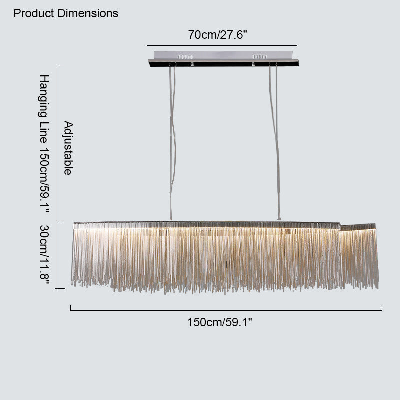 Diff Tassel Round/Linear Chandelier-DF2062