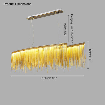 Diff Tassel Round/Linear Chandelier-DF2062