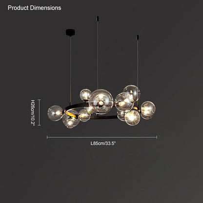 Diff Linear Glass Bubble Chandelier-DF2040