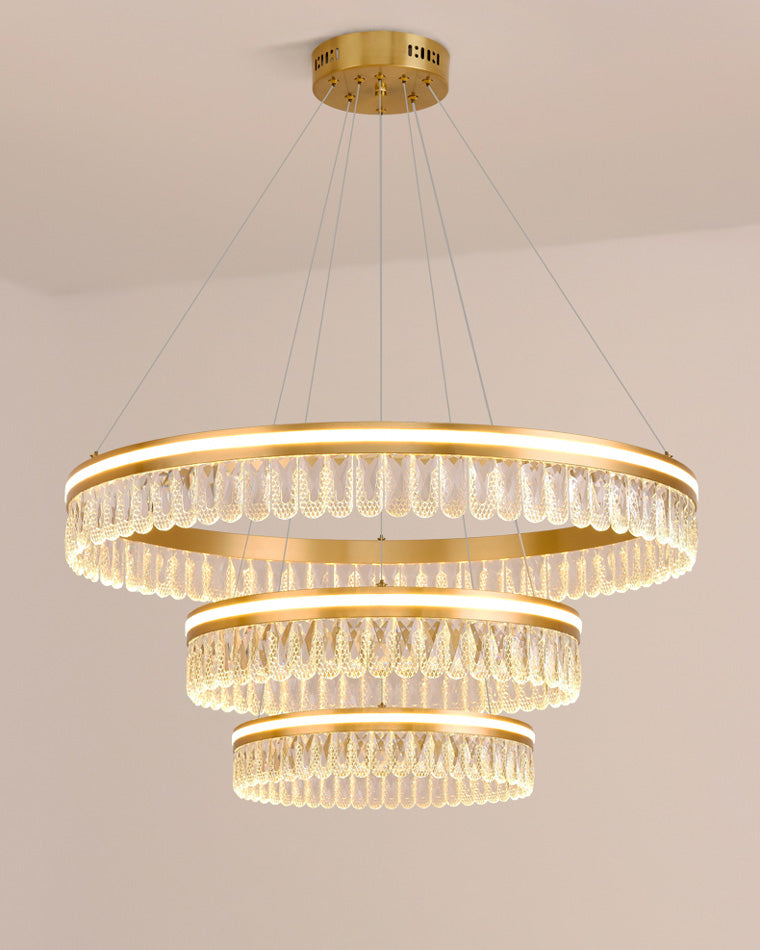 Diff Tiered Crystal Ring Chandelier-DF2167