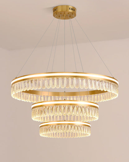 Diff Tiered Crystal Ring Chandelier-DF2167